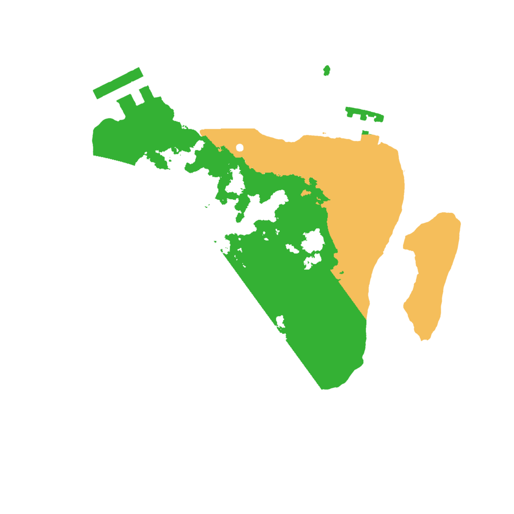 Biome Rust Map: Procedural Map, Size: 2000, Seed: 152032495