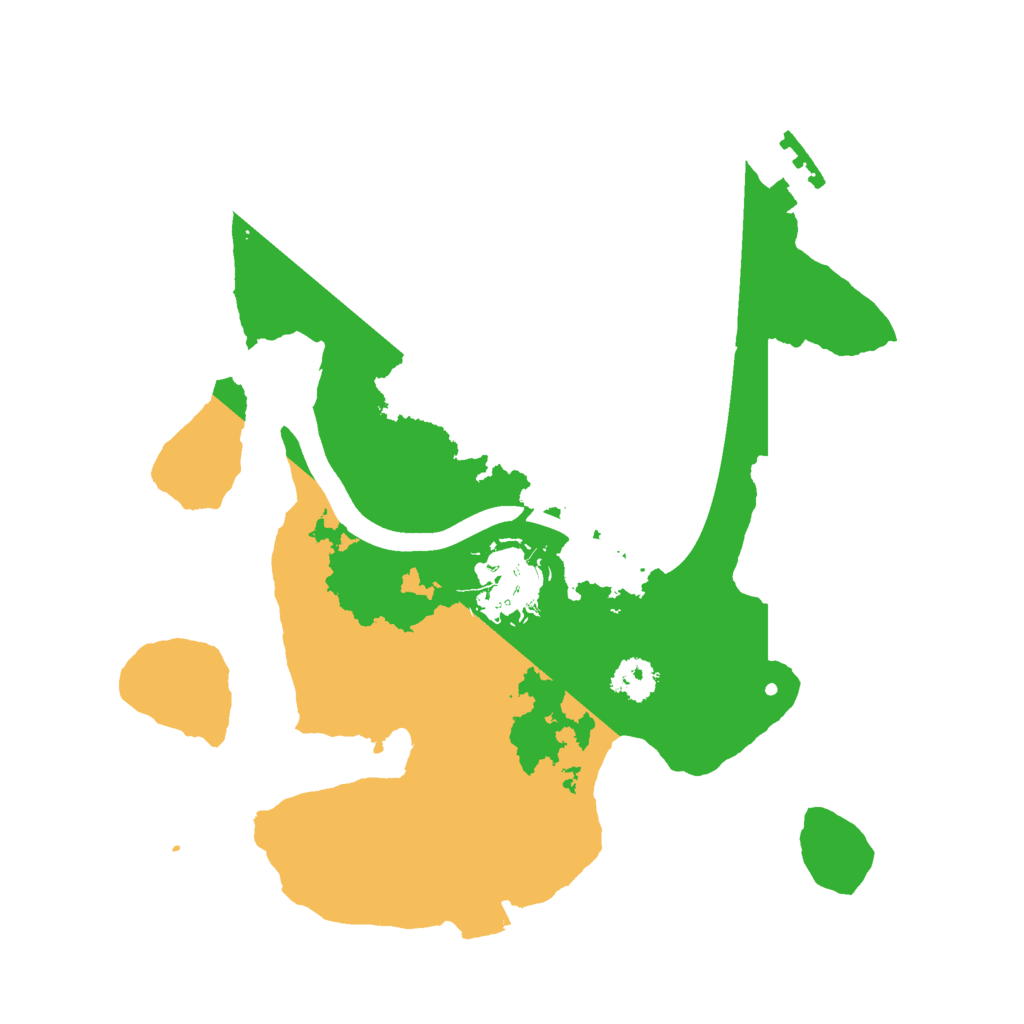 Biome Rust Map: Procedural Map, Size: 2400, Seed: 1978172193