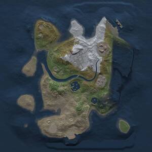 Thumbnail Rust Map: Procedural Map, Size: 2400, Seed: 1978172193, 7 Monuments