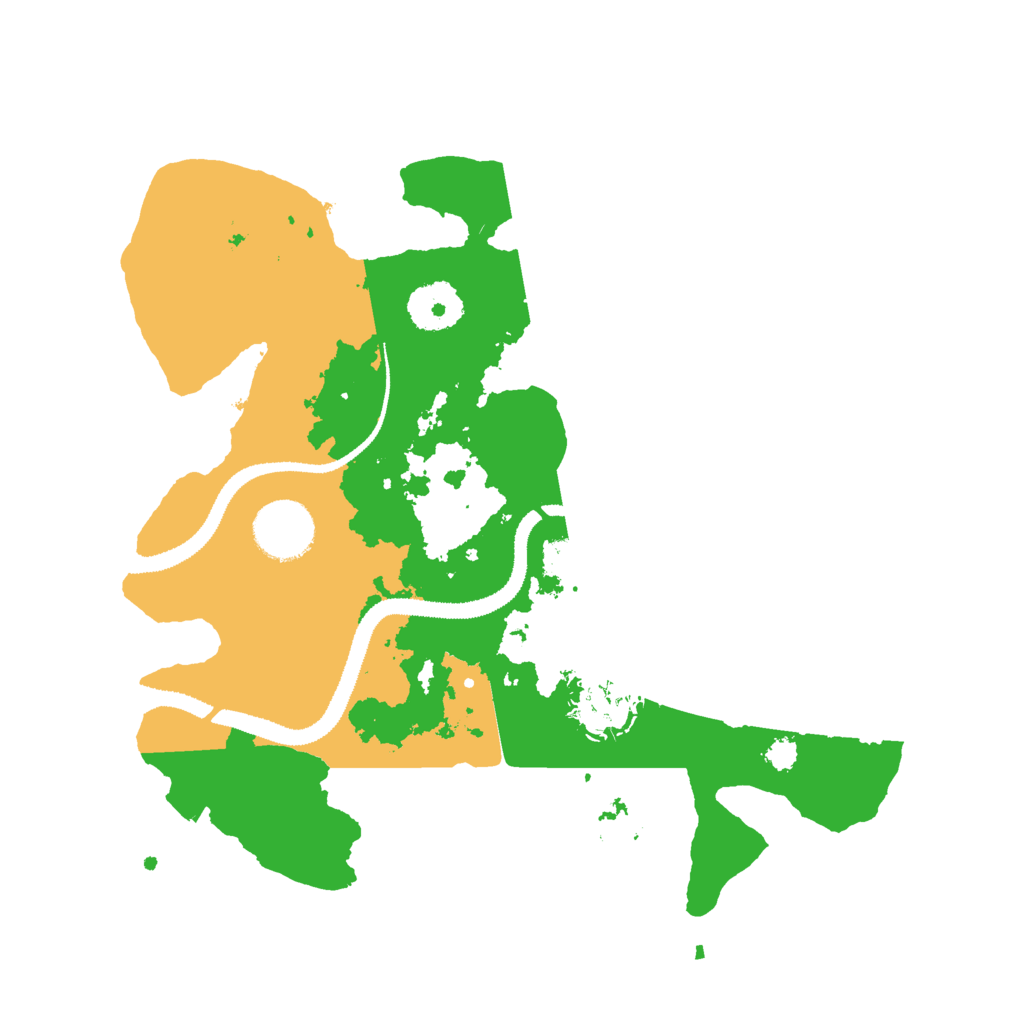 Biome Rust Map: Procedural Map, Size: 3000, Seed: 96069704