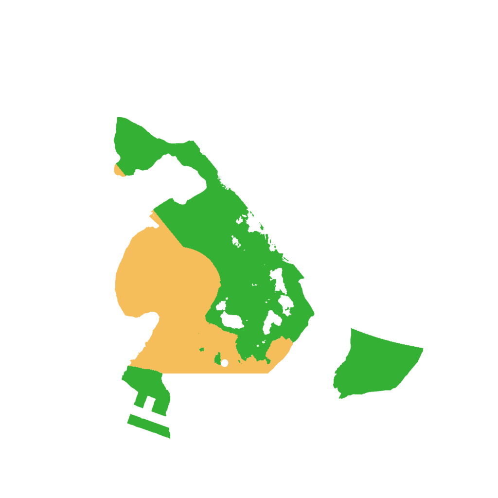 Biome Rust Map: Procedural Map, Size: 2000, Seed: 23550369