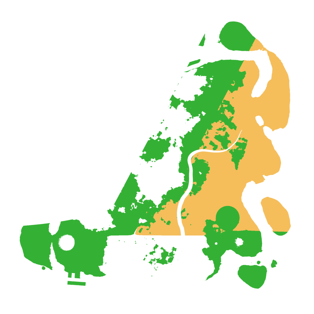 Biome Rust Map: Procedural Map, Size: 3500, Seed: 387157935
