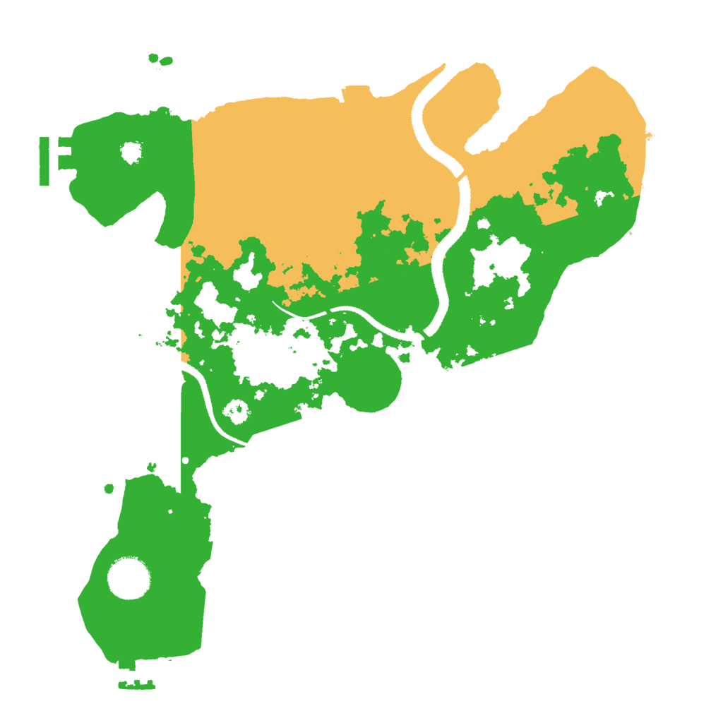 Biome Rust Map: Procedural Map, Size: 3000, Seed: 668487794