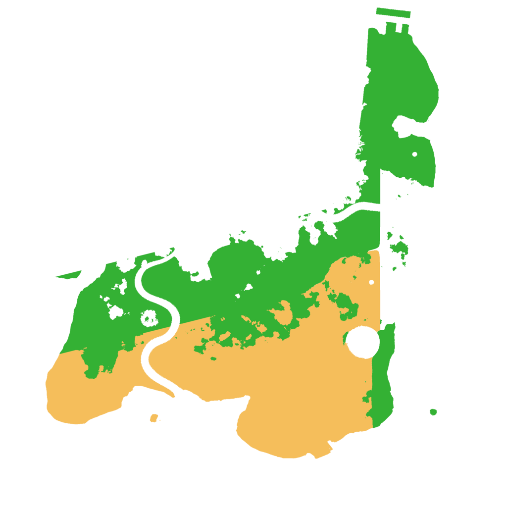 Biome Rust Map: Procedural Map, Size: 3000, Seed: 234142134