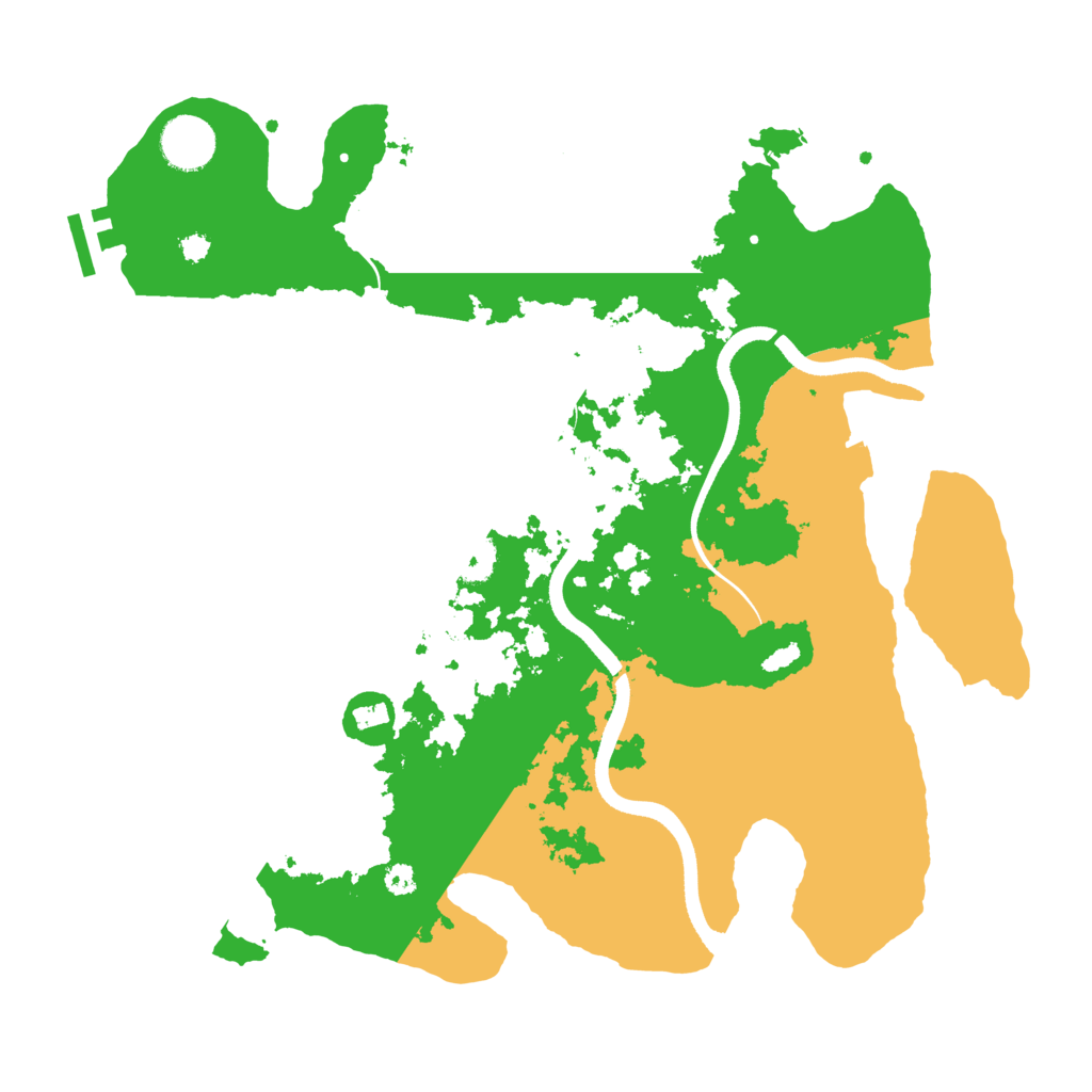 Biome Rust Map: Procedural Map, Size: 3500, Seed: 510776411