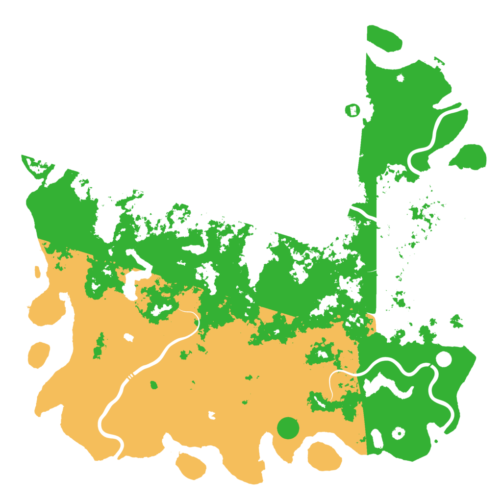 Biome Rust Map: Procedural Map, Size: 6000, Seed: 2024552370