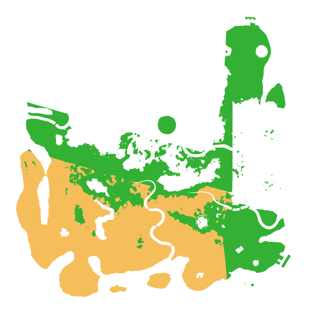 Biome Rust Map: Procedural Map, Size: 4500, Seed: 2221421