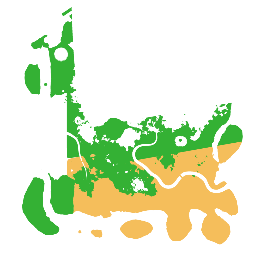 Biome Rust Map: Procedural Map, Size: 3500, Seed: 281777787