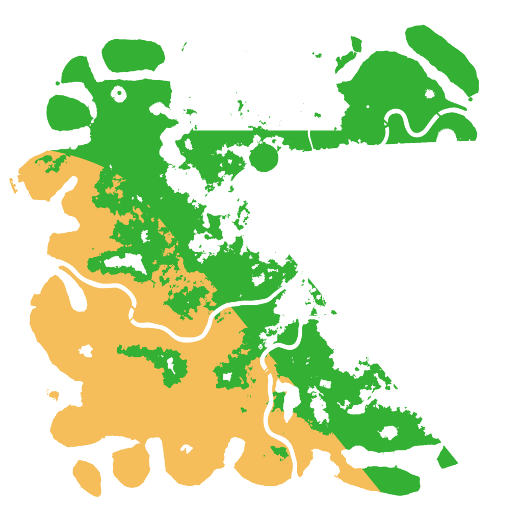 Biome Rust Map: Procedural Map, Size: 5000, Seed: 129311