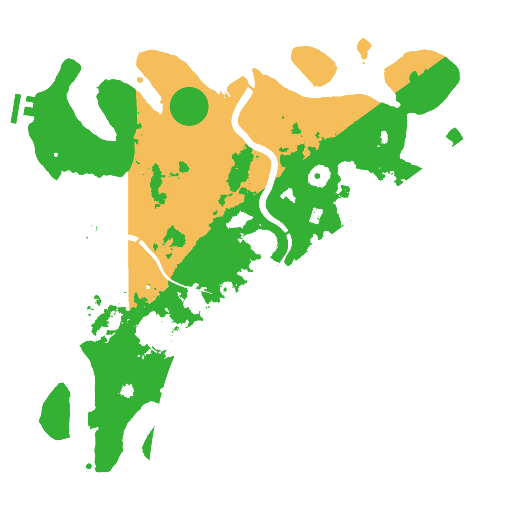 Biome Rust Map: Procedural Map, Size: 3500, Seed: 9751917