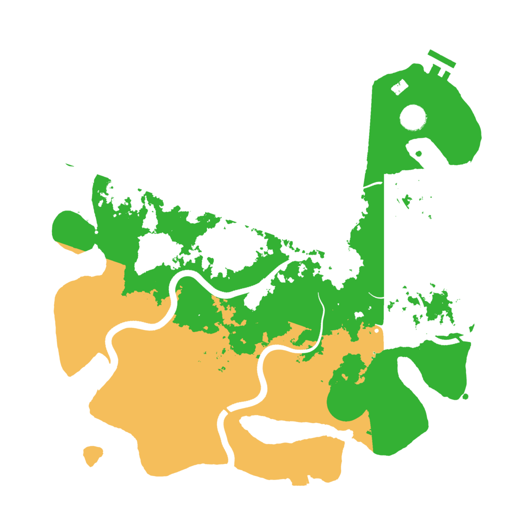 Biome Rust Map: Procedural Map, Size: 3500, Seed: 1245668881