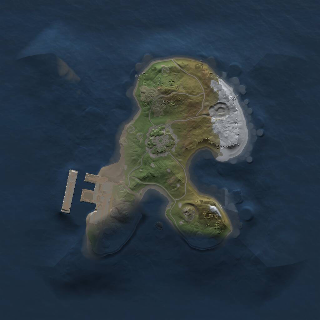 Rust Map: Procedural Map, Size: 1500, Seed: 2098094501, 3 Monuments