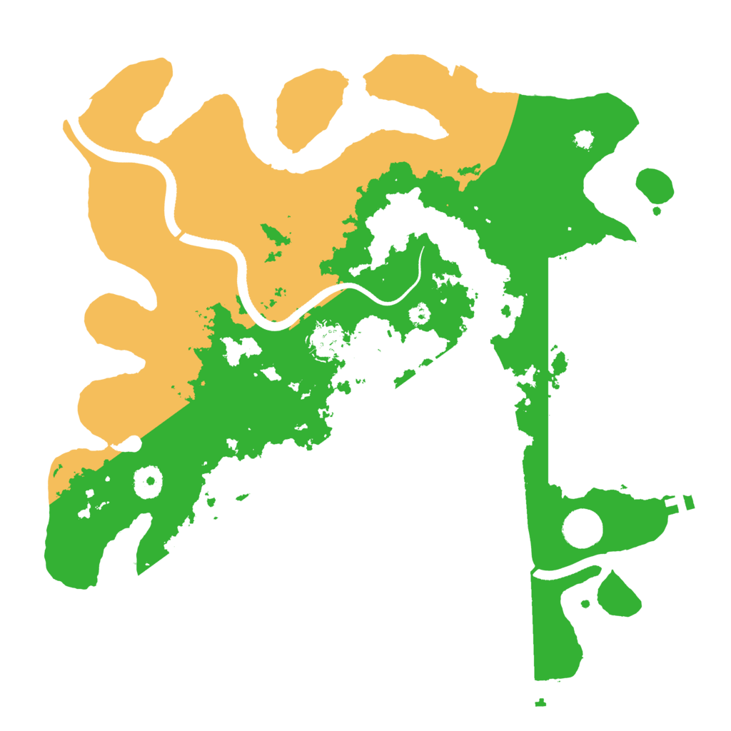 Biome Rust Map: Procedural Map, Size: 3500, Seed: 464606738