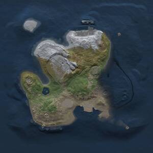 Thumbnail Rust Map: Procedural Map, Size: 2000, Seed: 830180435, 5 Monuments