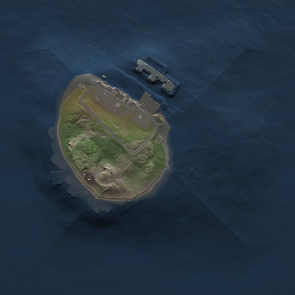 Rust Map: Procedural Map, Size: 1000, Seed: 562277015, 2 Monuments