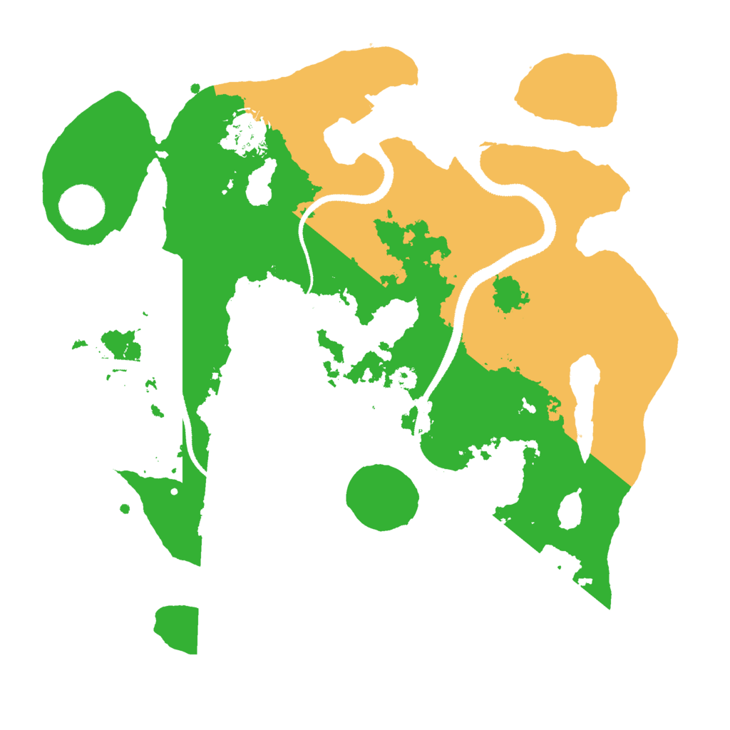 Biome Rust Map: Procedural Map, Size: 3000, Seed: 40862141