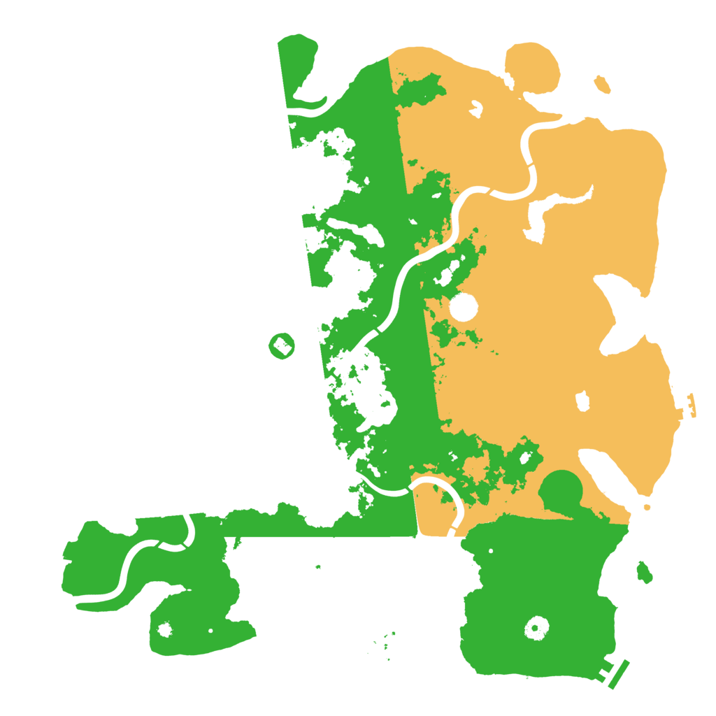 Biome Rust Map: Procedural Map, Size: 4500, Seed: 116175080
