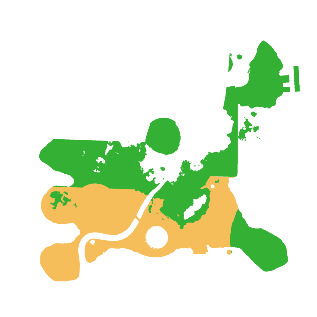 Biome Rust Map: Procedural Map, Size: 2500, Seed: 76133161