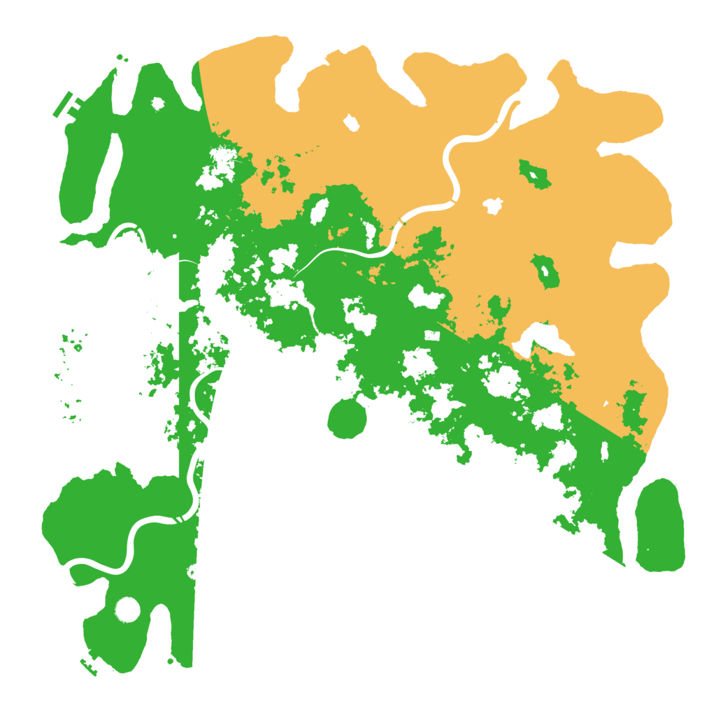 Biome Rust Map: Procedural Map, Size: 5000, Seed: 34343