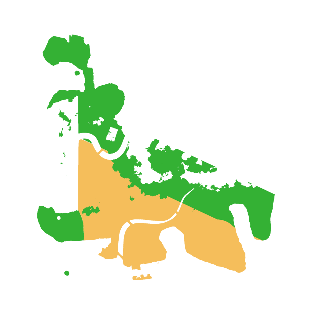 Biome Rust Map: Procedural Map, Size: 2500, Seed: 506466260