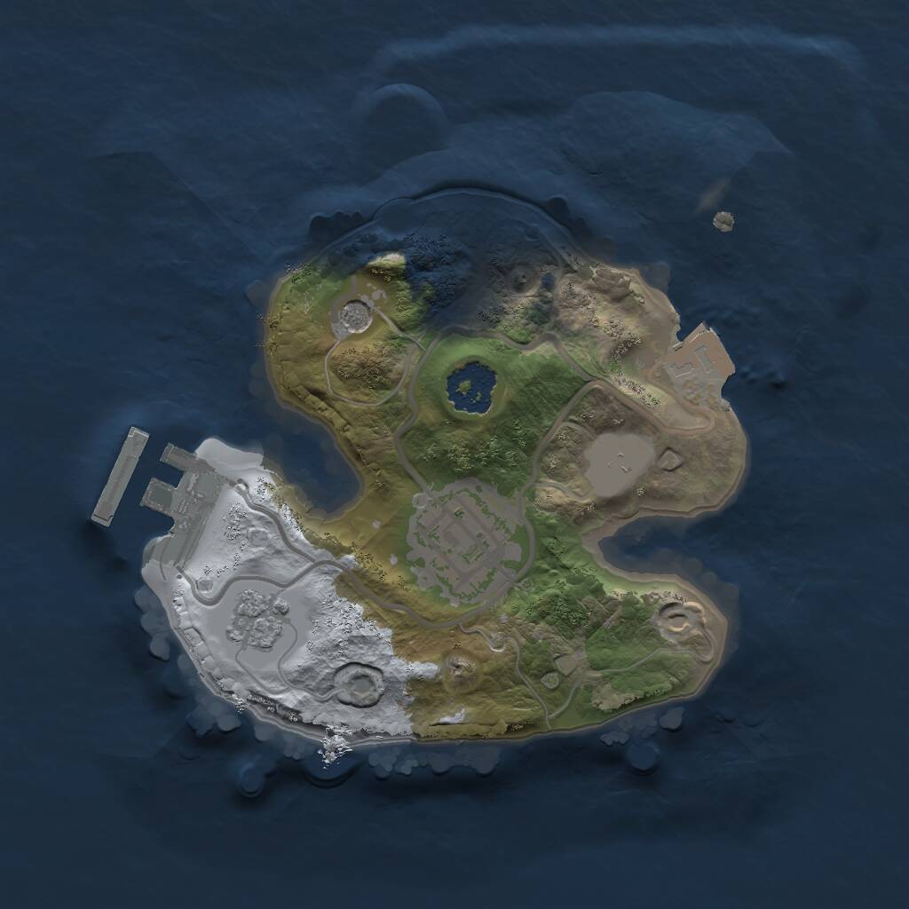 Rust Map: Procedural Map, Size: 1800, Seed: 1588659133, 5 Monuments