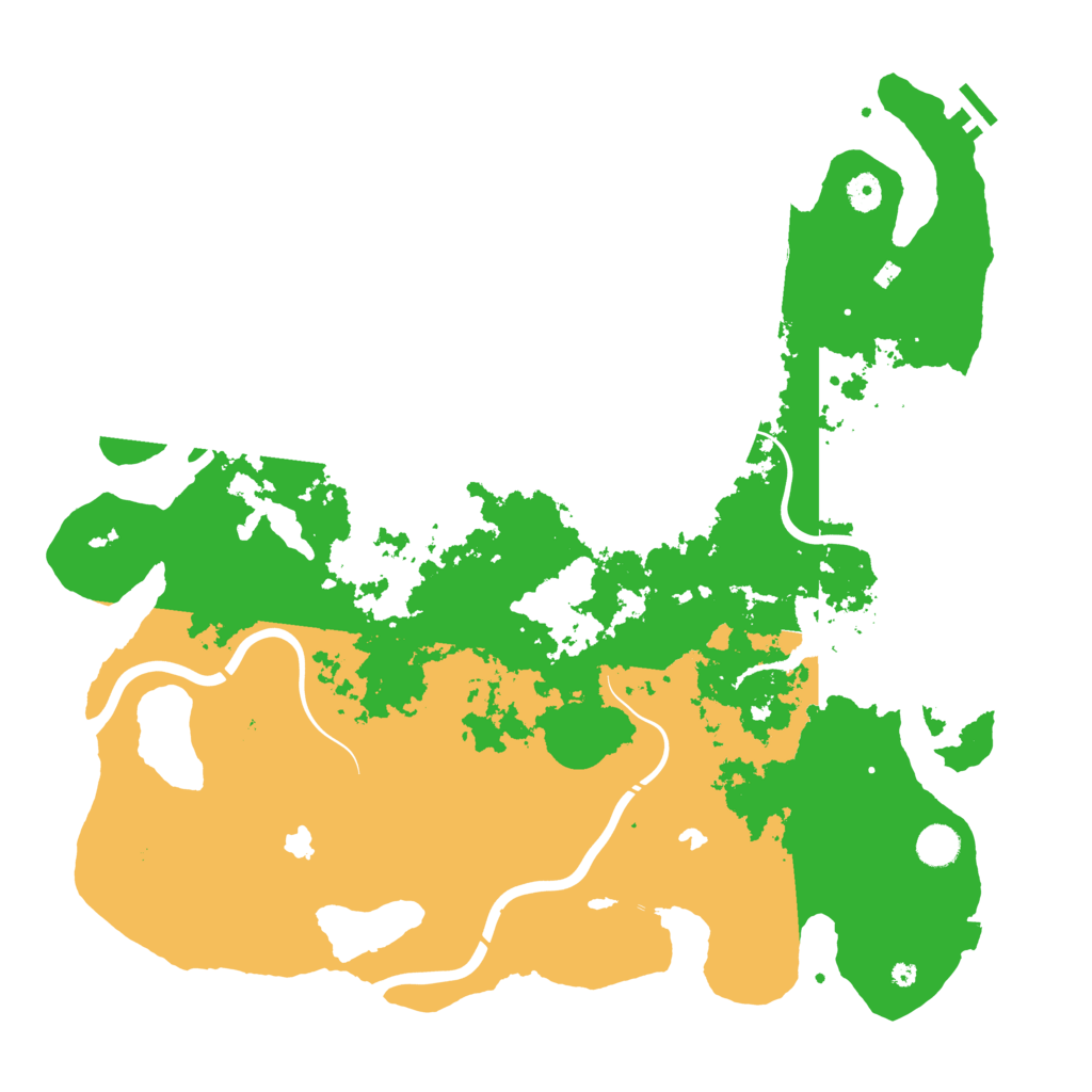 Biome Rust Map: Procedural Map, Size: 4500, Seed: 447118365