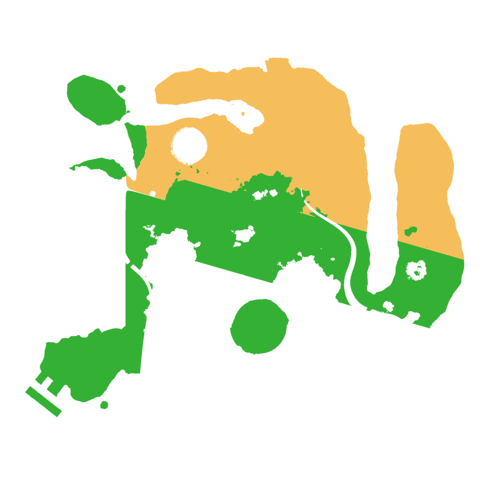 Biome Rust Map: Procedural Map, Size: 2500, Seed: 1989837367