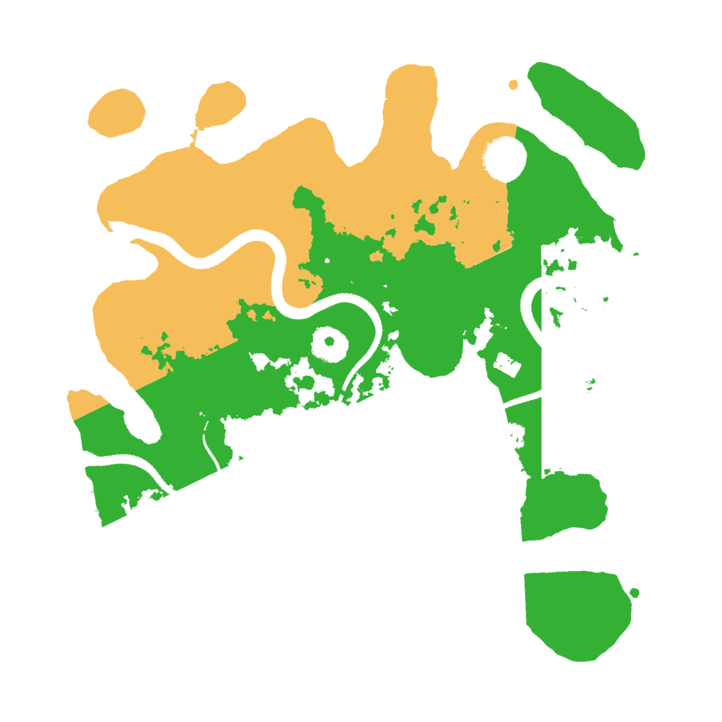 Biome Rust Map: Procedural Map, Size: 3000, Seed: 4197