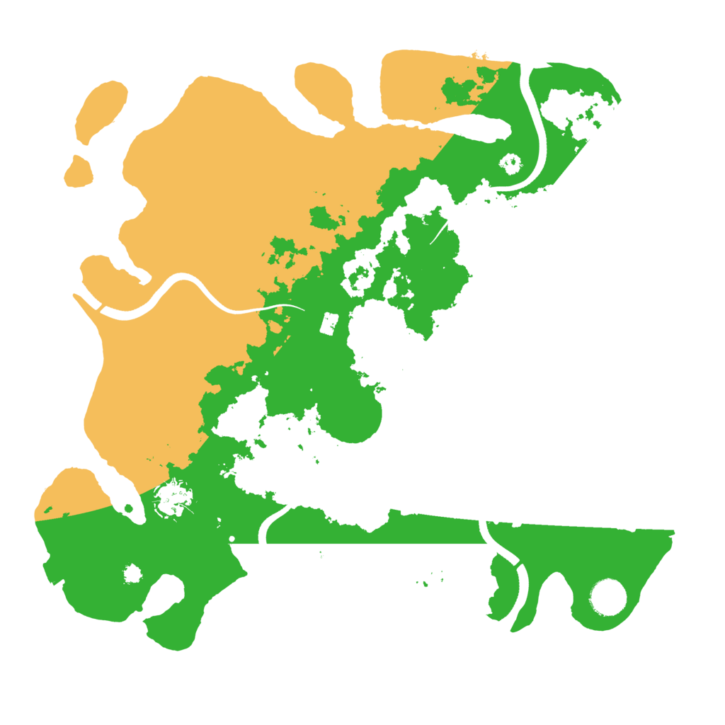 Biome Rust Map: Procedural Map, Size: 3500, Seed: 631115753