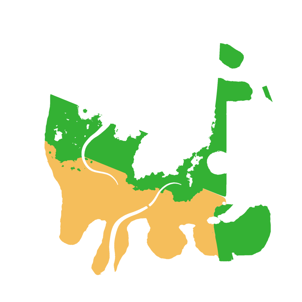Biome Rust Map: Procedural Map, Size: 2500, Seed: 197873943