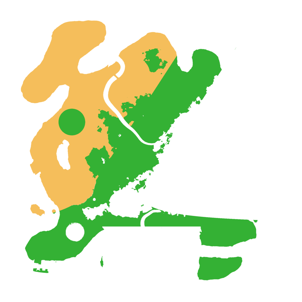 Biome Rust Map: Procedural Map, Size: 3000, Seed: 1808882295