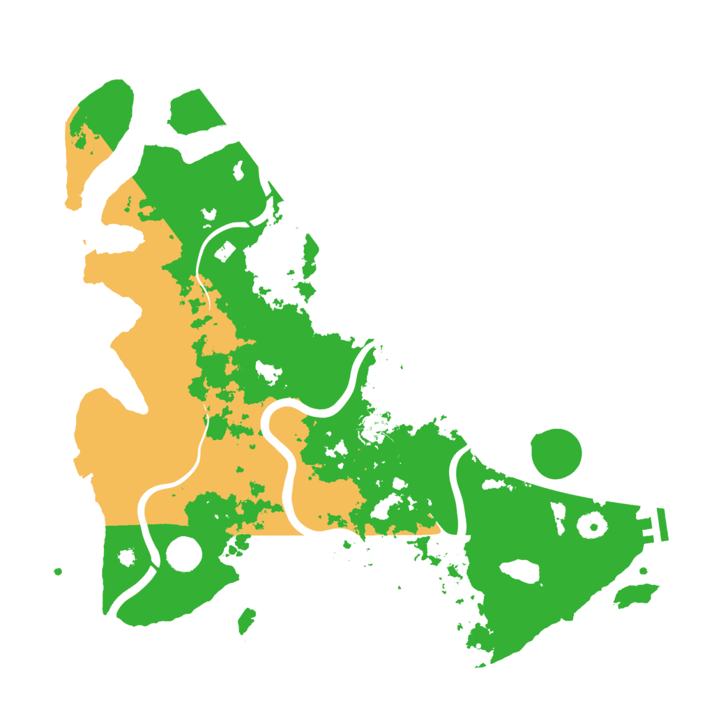 Biome Rust Map: Procedural Map, Size: 3800, Seed: 160256539