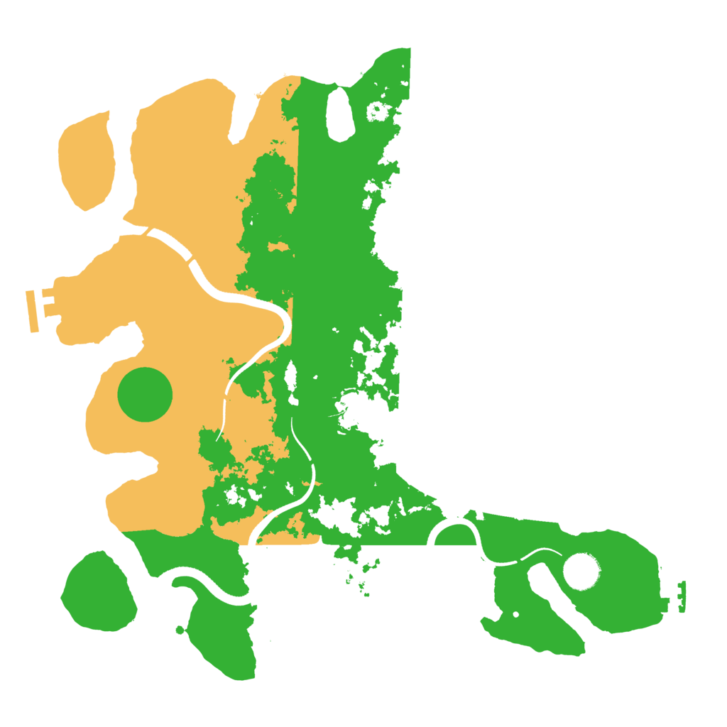 Biome Rust Map: Procedural Map, Size: 3500, Seed: 934378376