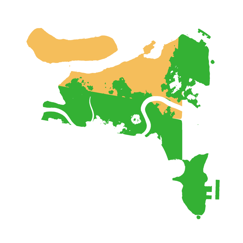 Biome Rust Map: Procedural Map, Size: 2500, Seed: 2080569320