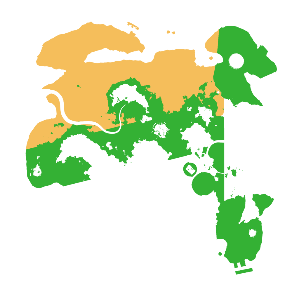 Biome Rust Map: Procedural Map, Size: 3500, Seed: 873897288