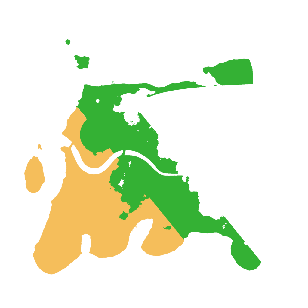 Biome Rust Map: Procedural Map, Size: 2500, Seed: 2074581886
