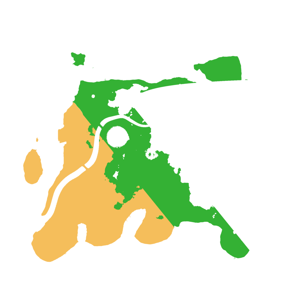 Biome Rust Map: Procedural Map, Size: 2500, Seed: 2074581886
