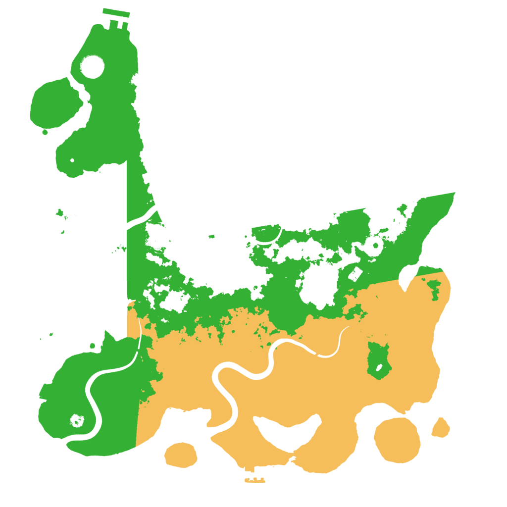 Biome Rust Map: Procedural Map, Size: 3800, Seed: 477860428