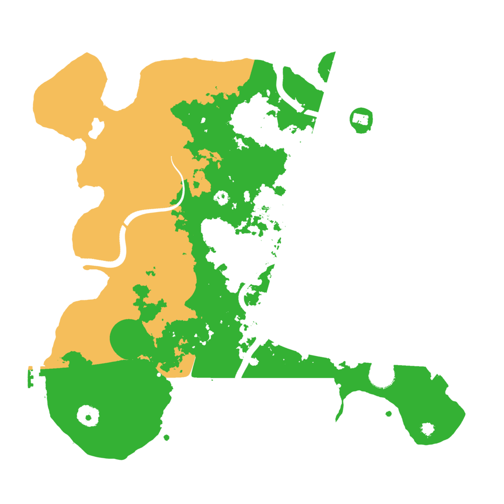 Biome Rust Map: Procedural Map, Size: 3500, Seed: 2076605142