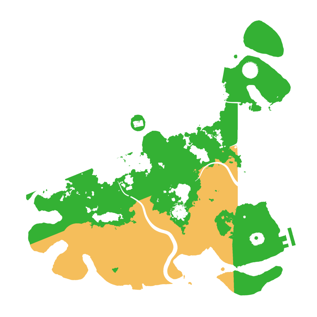 Biome Rust Map: Procedural Map, Size: 3500, Seed: 228337