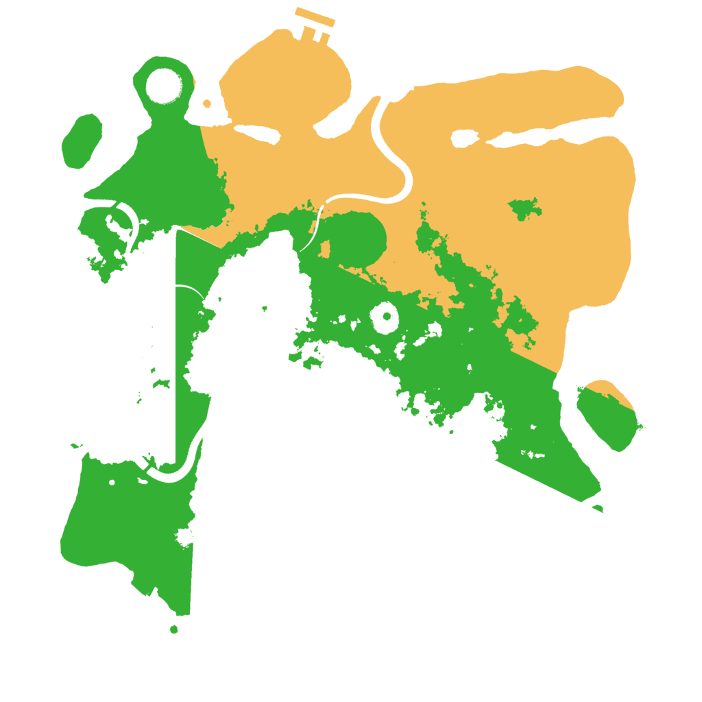 Biome Rust Map: Procedural Map, Size: 3500, Seed: 926627601