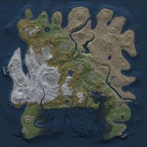 Thumbnail Rust Map: Procedural Map, Size: 4000, Seed: 619059192, 16 Monuments