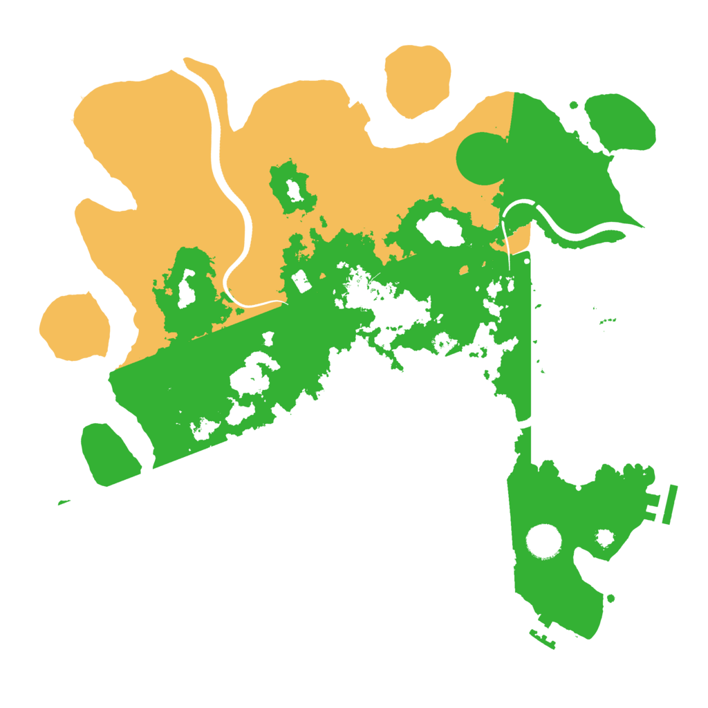 Biome Rust Map: Procedural Map, Size: 3600, Seed: 663715831