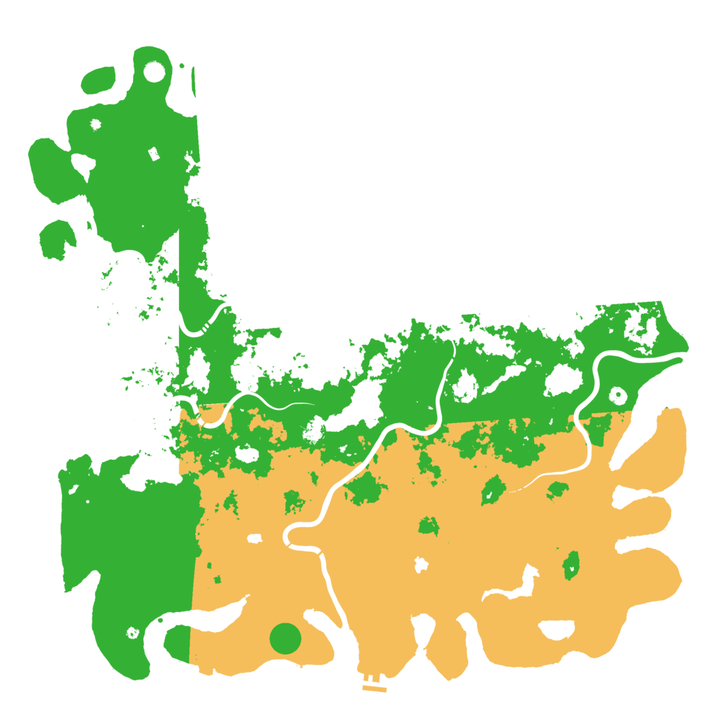 Biome Rust Map: Procedural Map, Size: 6000, Seed: 140825