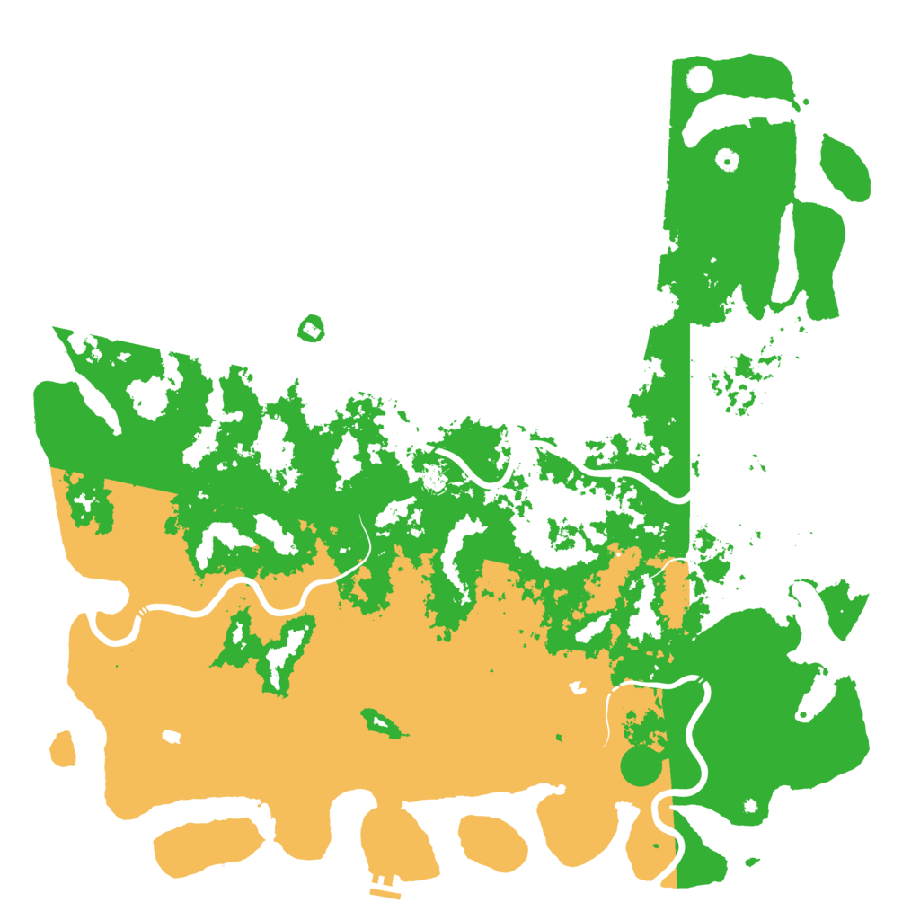 Biome Rust Map: Procedural Map, Size: 6000, Seed: 329644628