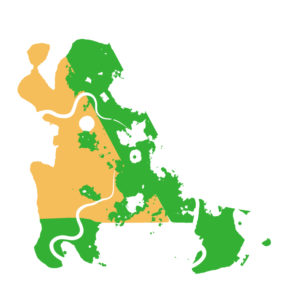 Biome Rust Map: Procedural Map, Size: 3500, Seed: 30333334