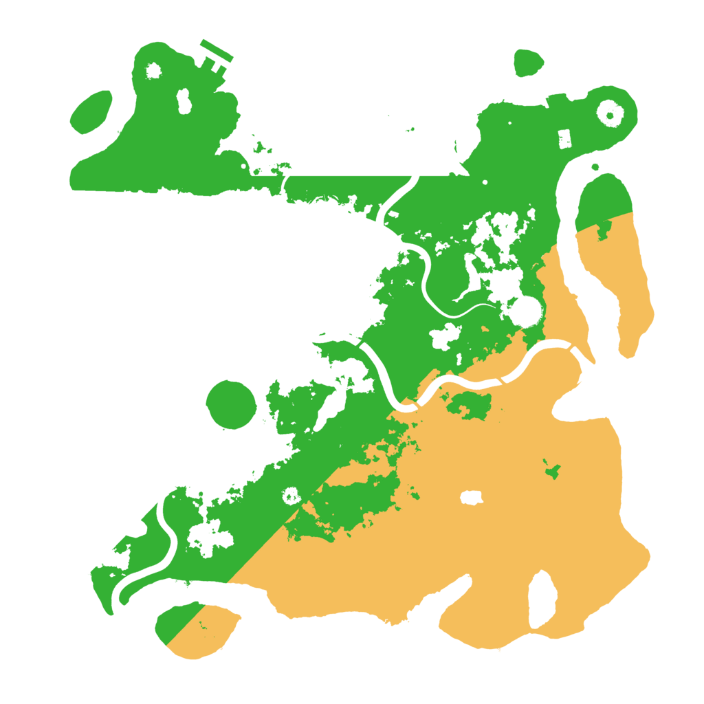 Biome Rust Map: Procedural Map, Size: 4000, Seed: 43799