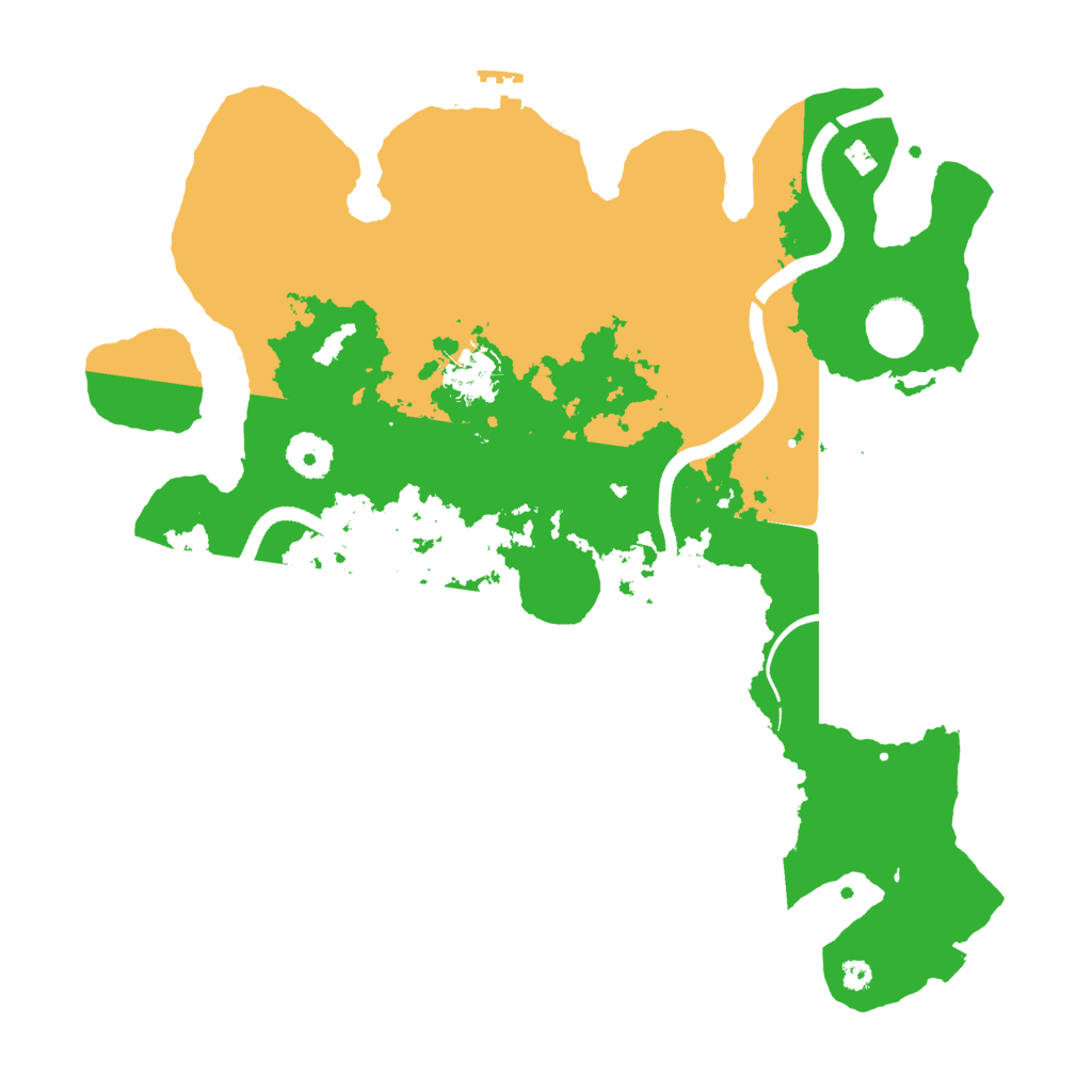 Biome Rust Map: Procedural Map, Size: 3600, Seed: 894370380