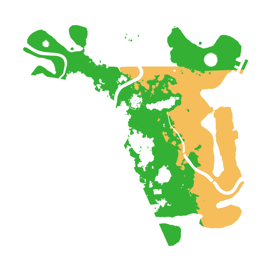 Biome Rust Map: Procedural Map, Size: 3500, Seed: 1762810458