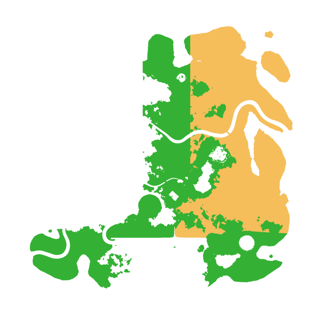 Biome Rust Map: Procedural Map, Size: 3700, Seed: 624666490